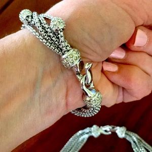 Beautiful Rhinestone Choker and matching bracelet